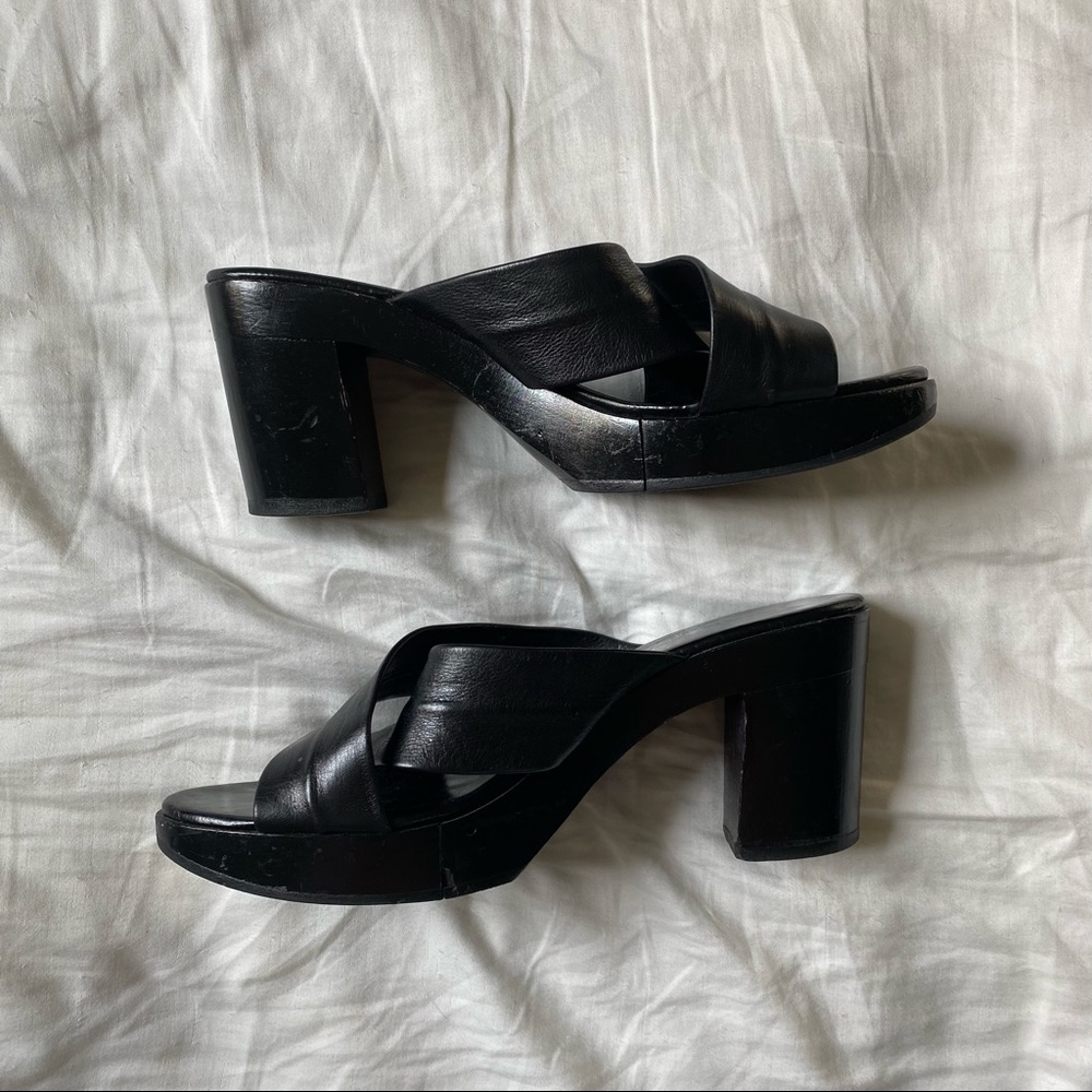 Vintage Black Robert Clergerie Chunky Heeled Sandals